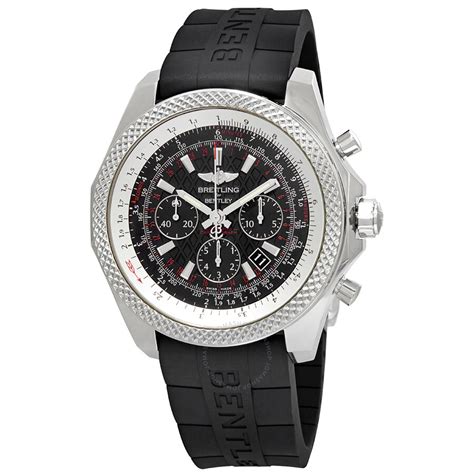 breitling bentley b06 replica watch black dial rubber bracelet|Breitling .